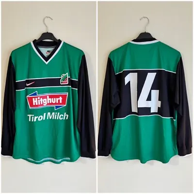 RARE FC Tirol Innsbruck Match/Player Issue 1998/1999/2000 LS Home Shirt Jersey L • $99