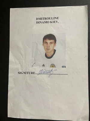 £2.50 • Buy Yuriy Dmytrulin- Dynamo Kiev Footballer Signed Picture 
