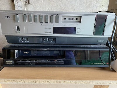 £40 • Buy Vintage Video Recorders X2, IIT TR3913A Top Loading & Ferguson Videostar FV32L