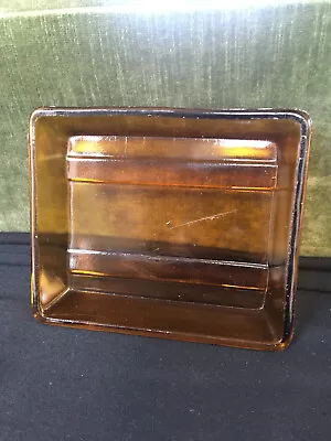 Vintage General Store Amber Glass Candy Gum Display Tray Apothecary Drug Store • $19.99