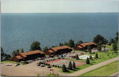 MILLE LACS LAKE Minnesota Postcard  MYR-MAR VILLAS  Aerial View C1980s Unused • $6