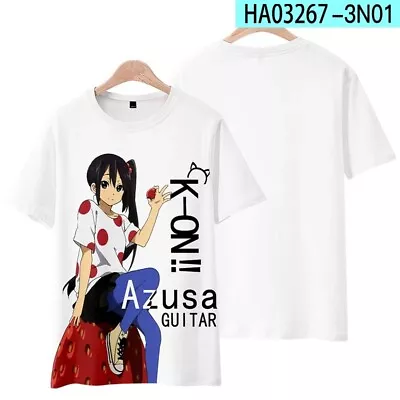 K-ON Anime Cosplay Casual Unisex T-shirt Short Sleeve Men Woman TEE H3 • $23.99