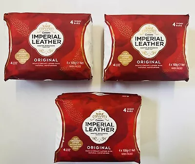 12 X Cussons Imperial Leather Original Ivory Soap Bars Rich Creamy Leather 100g • £10.75
