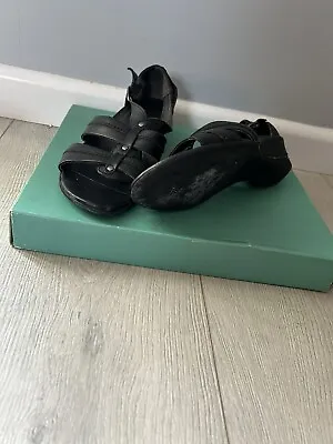 M&S Footglove Sandals Black Size 3.5 • £5.95