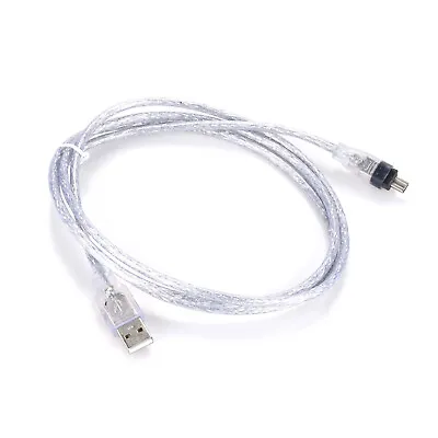 5ft USB Male To Firewire IEEE 1394 4Pin Data Transfer Male Converter Cable • £4.79