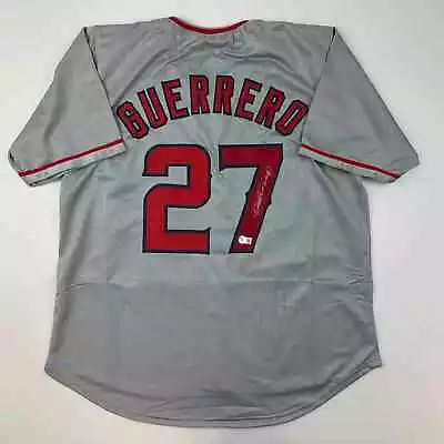 Autographed/Signed Vladimir Vlad Guerrero Los Angeles LA Grey Jersey Beckett COA • $149.99