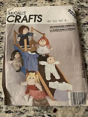 Vintage McCalls Craft 9256 Doll Clothes Sewing Pattern • $3.25