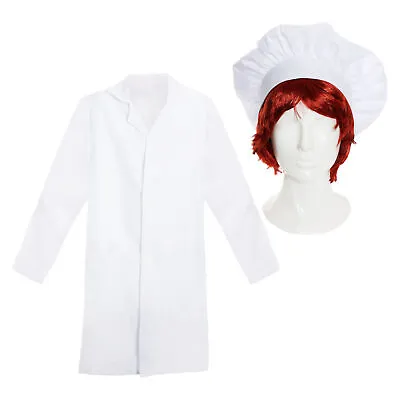 Adults Rat Chef Linguini Fancy Dress Costume Chef Coat Hat And Wig Cook • £16.99