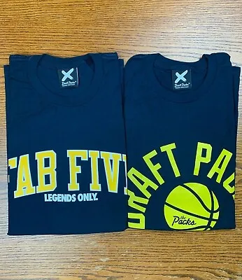 Lot Of 2 Draft Packs Legends Only Fab Five Michigan Wolverines Shirts L Big Ten • $24.99