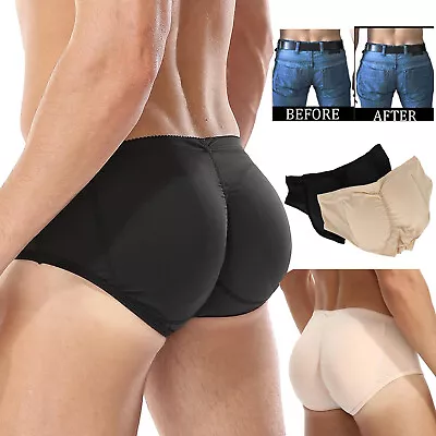 Men Padded Briefs Boxers Butt Lifting Panties Hip Enhancer Body Shaper Underwear • $19.79