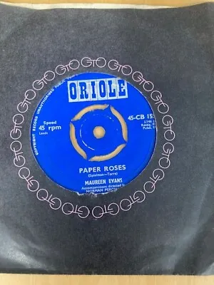 Maureen Evans - Paper Roses / Please Understand - Vinyl 45 - 1960 • £2.50