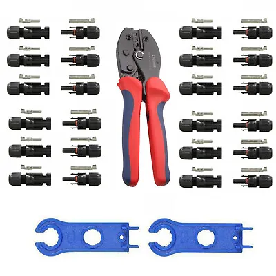 Waterproof MC4 Solar Cable Connectors Male & Female Pairs With Optional Spanners • £7.19