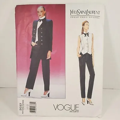 Vogue Paris Original YVES SAINT LAURENT #2037 Uncut F.F. SZ. 6-8-10 • $29