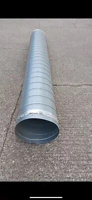 Galvanised Steel Spiral Ducting 3 Metre Ventilation Hydroponics Extraction • £35