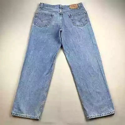Vintage Levis Jeans Mens 36x30 Blue Denim Relaxed Fit Straight Leg Stone Wash • $33.99