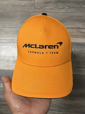 McLaren X OKX Formula 1 Racing Team Hat Cap Snapback Black Orange Spellout Rare • $30