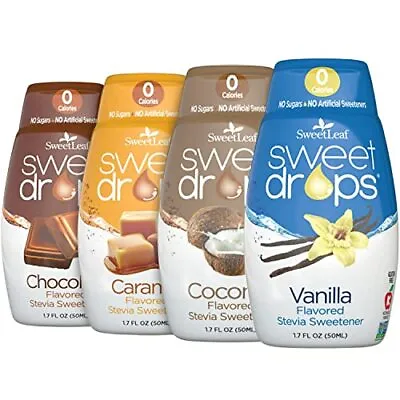 SweetLeaf Sweet Drops Stevia Liquid Sweetener Variety Pack -  Assorted Sizes  • $13.86