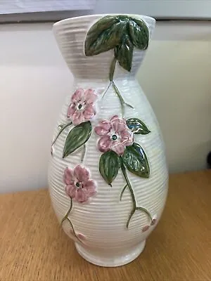 Large Vintage 1930s Maling Apple Blossom Lustre Ware Vase Approx 10 Inches  • £19.99