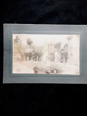 Antique Cabinet Card - Victorian Funeral - Memorial Service - Large Photo • $35.50