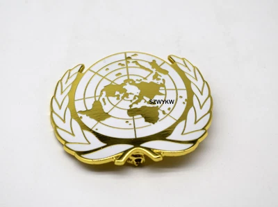 £16.20 • Buy United Nations Peacekeeping Force UN BLUE BERET Hat Badge UN Gold Badge