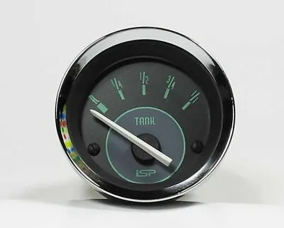 $50 • Buy Vw Bug Ghia Isp 2-1/16  Gasoline Petrol Fuel Dash Gauge Green Numerical Face