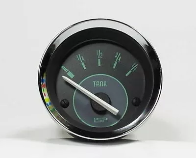 Vw Bug Ghia Isp 2-1/16  Gasoline Petrol Fuel Dash Gauge Green Numerical Face • $50