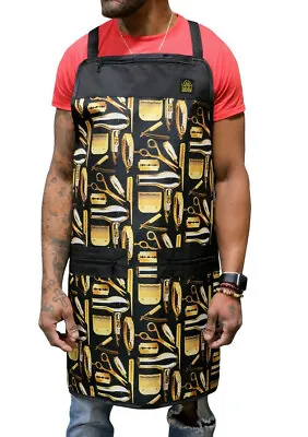 $33.99 • Buy Barber Apron, Hair Stylist Apron, King Midas Professional Apron For Barber