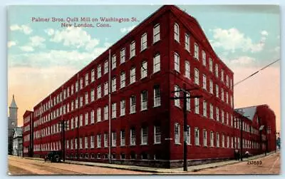 NEW LONDON Connecticut CT ~ PALMER BROTHERS QUILT MILL 1910s  Postcard • $7.98