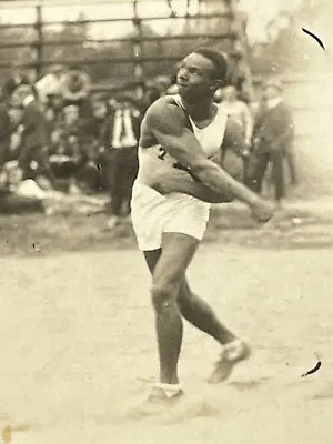 M3 Photo UNIDENTIFIED African American Black Athlete Shot Put Discus Track Field • $34.50