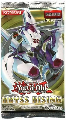 YuGiOh Abyss Rising (1st Edition) Booster Pack • $9.89