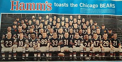 1965 Hamms Beer Chicago Bears Team Poster Calendar 28X13 DitkaButkusSayers • $406.14