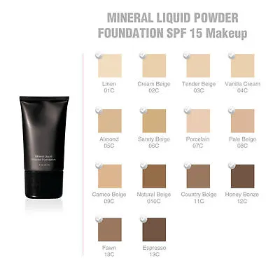 Mineral Liquid Powder Foundation SPF 151 Fl Oz Hypoallergenic-For All Skin Type • $22.99