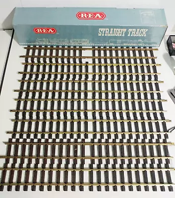 REA 11060 G SCALE 45mm STRAIGHT TRACK Long Set 2FT Of 7 Pieces W/ Box Vintage • $99