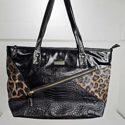 Marc Fisher Croc & Leopard Print Tote Handbag 18 X10 X5  VGC • $28
