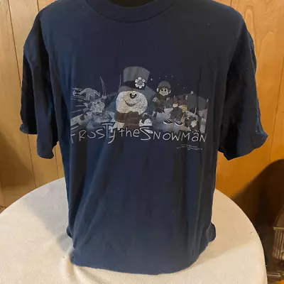 Vintage Frosty The Snowman T Shirt Holiday Size Large Tennessee River Christmas • $9