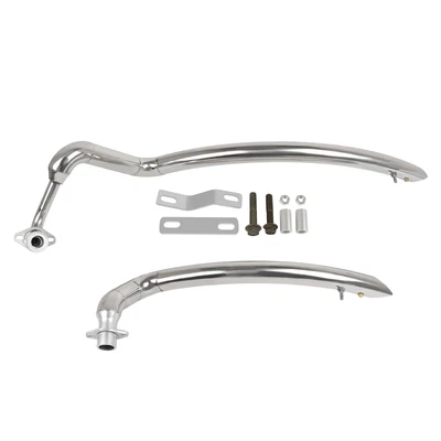 $268 • Buy Exhaust Pipe Silencer Mufflers For Yamaha V Star 650 XVS650 XVS400 Dragstar 650