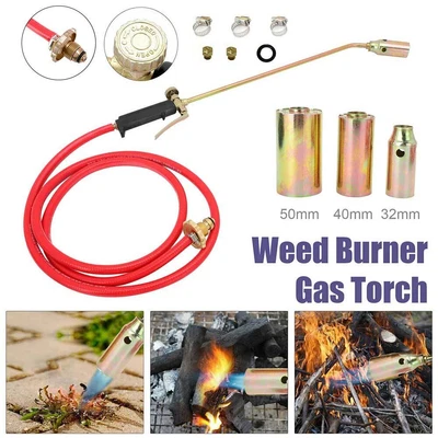 £18.48 • Buy Propane Butane Gas Torch Burner Blow Kit Roofers Roofing Brazing + Hose Long Arm