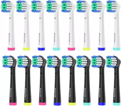 16pcs Precision Brush Heads Compatible With Oral B Electric Toothbrushes 8er • £11.61