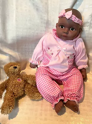 A-91 Molly P Original 2006 #102841 Yaya Ethnic 20  Heavy Baby Doll Teddy Bear 8  • $39.99