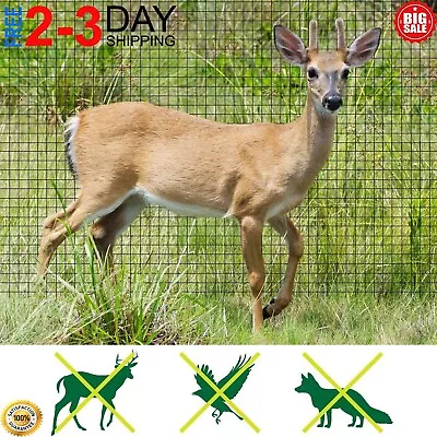 Garden Fence Landscape Deer Fencing Animal Protects Strong Netting 7x100 Borders • $21.99