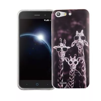 Case For ZTE Blade V6 Giraffes Case Cover Motif Slim TPU Bumper • $28.82