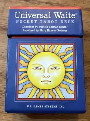 Universal Rider Waite Pocket Tarot Deck~ 78 Cards + Instruction Booklet • $16.99