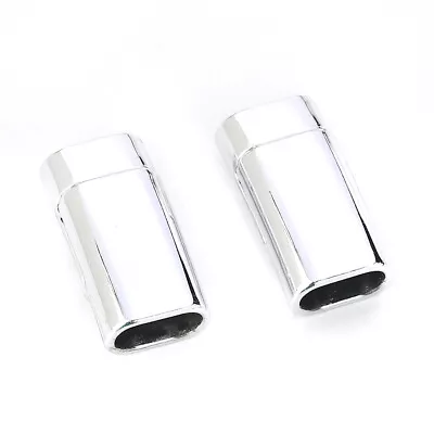 £6.99 • Buy 5 Rectanlge Magnetic Locking Clasps - Silver Plated - 25mm X 13mm - J115819