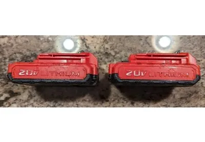 Two (2) GENUINE Porter Cable 20V 1.5 Ah Lithium Ion Batteries PCC680L • $30