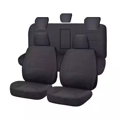 Canvas Seat Covers For HOLDEN COLORADO RG SERIES 06/2012-ON DUAL CAB UTILITY • $219