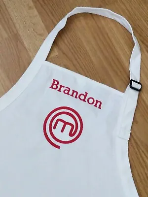 Masterchef Apron With Pockets For Men Women Full Length Embroidered Personalized • $24