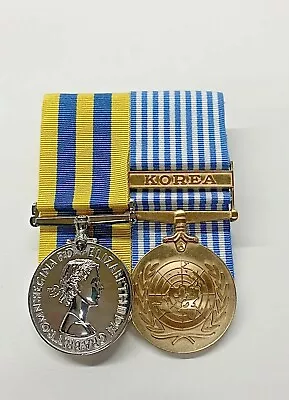 British Korea And Un Korea Full Size & Mini Medals Court Mounted Ribbon Bars • £20