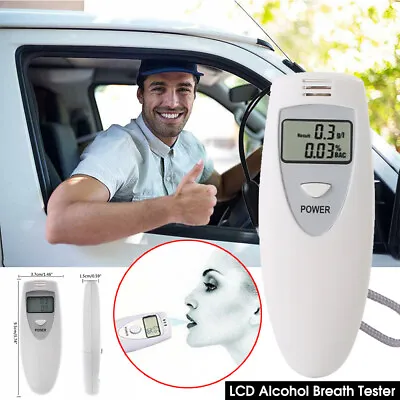 £9 • Buy Breathalizer Alcohol Breath Digital Tester Lcd Breathalyser Detector Alco Test