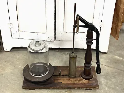 $574.99 • Buy Antique Complete Welch Bell Jar Vacuum Pump Scientific Experiment Laboratory (ey