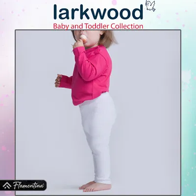 £5.43 • Buy Baby Leggings Larkwood Soft Cotton Pants Bottoms Joggers Toddler Boys Girls